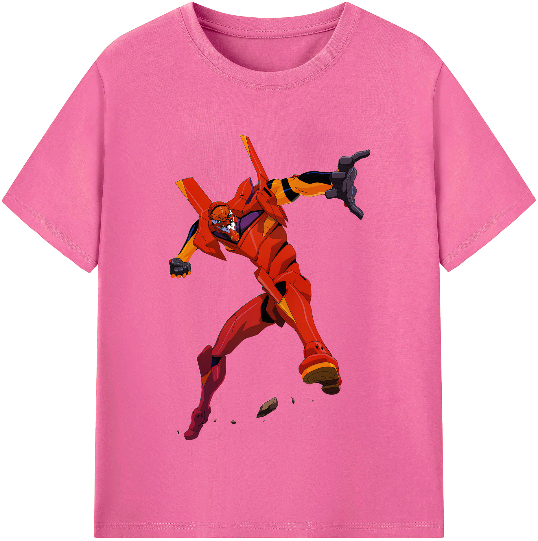 EVA 新世紀エヴァンゲリオン レディースカジュアルプリントTシャツ（綿100％）